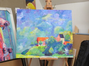 De geboorte van het schilderij Ezinge