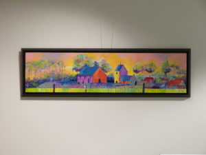 Inrichten expo in Alrijne ziekenhuis
