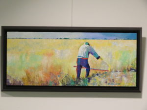 Inrichten expo in Alrijne ziekenhuis
