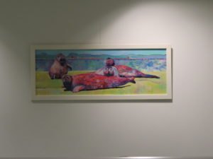 Inrichten expo in Alrijne ziekenhuis