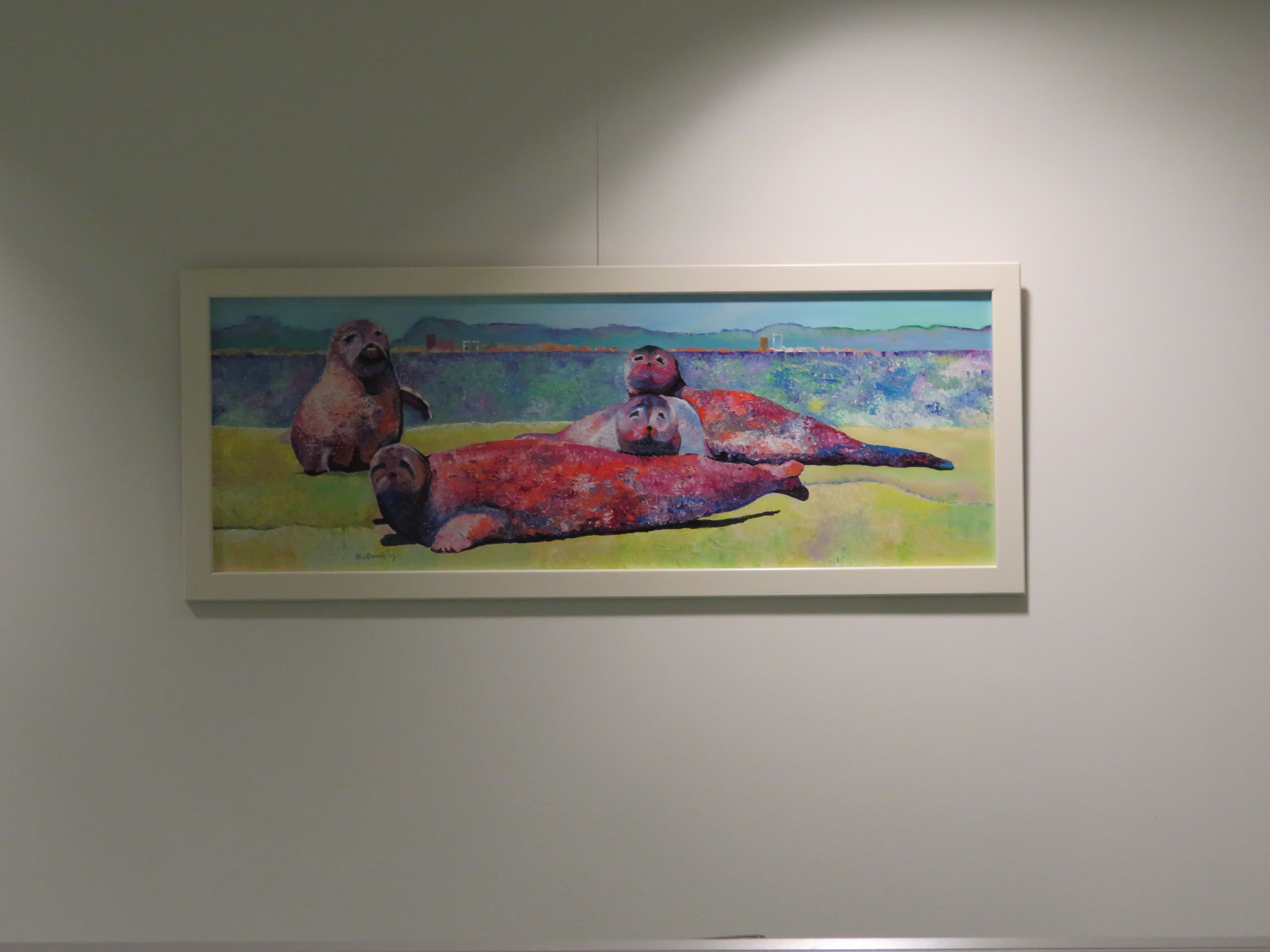 Inrichten expo in Alrijne ziekenhuis