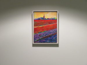 Inrichten expo in Alrijne ziekenhuis